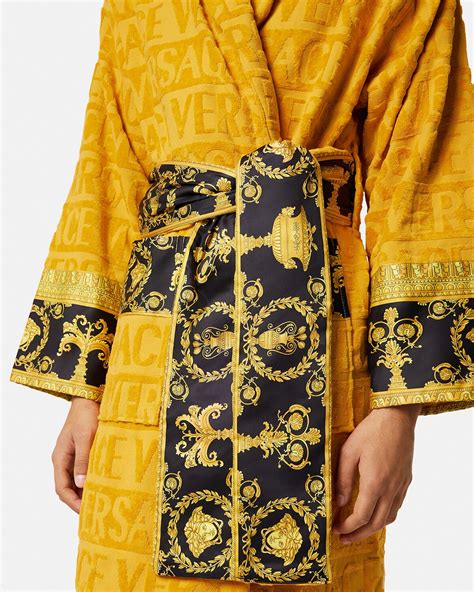 versace bathrobe yellow|alibaba versace bathrobe.